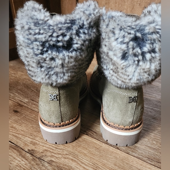 New! Sam Edelman | Bowen | Faux Fur Trim Bootie - Picture 7 of 9
